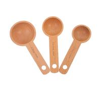 SMASOLO Cuillères Doseuses en Bois pour Grains de Café et Sucre, Lot de 3 Pièces, Compatible Bocaux et Casseroles, Finition Élégante, pour Usage Domestique
