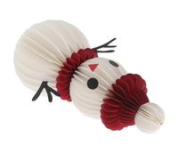 SMASOLO Décoration de Table de Noël Snowman Papier Alvéolé Centre de Table Hivernal Ornement Intérieur pour Fête Montage Rapide Moyenne