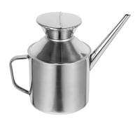 SMASOLO Distributeur Huile Inox avec Passoire Pot Multifonction pour Huile Sauce Soja Vinaigre Ergonomique et Anti-poussière pour Cuisine Maison et Professionnelle