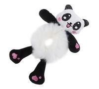 SMASOLO Élastique à Cheveux Dessin Animé Panda Peluche Corde à Cheveux Fille Bande Élastique Caoutchouc Noire Blanche Accessoire Décoratif pour Queue de Cheval Coiffure Femme et