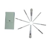 SMASOLO Ensemble de Pinceaux de Maquillage 9Pcs pour Débutants Pinceaux Doux Portable Outils de Maquillage Filles Kit de Voyage Pinceau Yeux Applicateur de