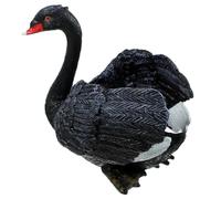 SMASOLO Figurine Canard Noir Réaliste Décoration Jardin Extérieur Sculpture Modèle et Portable pour Aménagement Paysager