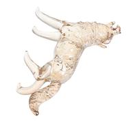 SMASOLO Figurine de Loup en Cristal Couleur Dorée, Sculpture Animale Décorative pour Intérieur, Ornement de Bureau Élégant, Statuette Lumineuse et Stable, Présent Original