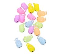 SMASOLO Figurines Marines Miniatures Phosphorescentes 18 Pièces Mini Animaux Marins en Résine Colorée 6 Couleurs X 3 Pcs Décorations DIY pour Aquarium, Jardin Féérique et Décoration