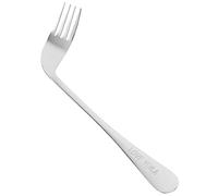 SMASOLO Fourchette Coudée Gaucher Ergonomique Inoxydable Ustensile Aide à Alimentation pour Personnes Âgées et Malades Design et Confortable pour
