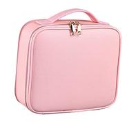 SMASOLO Grand De Maquillage Professionnel avec Compartiments Réglables Étanche Et Portable pour Cosmétiques pour Artistes Coiffeurs Et Petit Modèle Rose