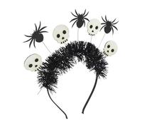 SMASOLO Halloween Headband Spider Skull Design Costume Accessory Unique Halloween Hairband For Party And Cosplay