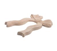 SMASOLO Incrustation Décorative en Bois Sculpté 9X115 CM Applique de Nœud en Bois Non Peinte Décoration Murale et Meuble pour Rénovation et Personnalisation Intérieure