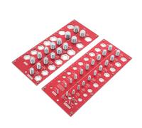 SMASOLO Jauge de Filetage 38 Trous Rouge Outil de Contrôle de Filetage pour Vis et Écrous Calibreur Métrique et Impérial Gabarit D’Identification de Boulons Règle de Mesure Outil Portable