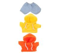 SMASOLO Kawaii avec Orange Sweat Jaune et Jean Bleu pour Ours Peluche Accessoires Mignons pour Poupées
