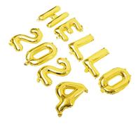 SMASOLO Kit Ballons Année Doré Aluminium pour Décoration Fête Réveillon avec Lettres Chiffres Complet pour Ambiance Festive et Polyvalente