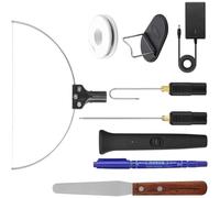 SMASOLO Kit Coupeur Mousse Électrique avec Fil Chauffant Outil de Découpe Artisanale pour Mousse Stylo de Coupe Chaud Sûr pour Bricolage et Modélisme Prise