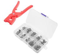 SMASOLO Kit de Couture 100 Boutons-Pression Métal avec Pince D’Installation, Assortiment Complet pour Vêtements à Pression, Boutons-Poussoirs pour Tissus, Jeans, Vestes et Robes, Fixation