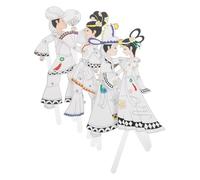 SMASOLO Kit De Marionnettes D'ombres Chinoises 4 Pièces : Figurines Traditionnelles Faites À La Main pour Décoration De Fête Et Célébrations Culturelles