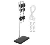 SMASOLO Kit de Poulies Éducatives avec Base Galvanisée Système de Poulie Léger pour Expériences de Physique Matériel Pédagogique pour Cours et Ateliers Scolaires
