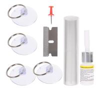 SMASOLO Kit de Réparation Pare-Brise Fissuré pour Voiture Outil Liquide de Réparation des Rayures et Fissures sur Verre Kit Compact Léger Solide et Prévention de Propagation des Fissures