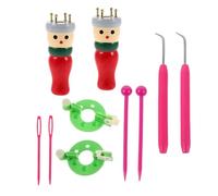 SMASOLO Kit de Tissage Bois Compact pour Bricolage Familial Outil de Tricotin Manuel Facile à Utiliser Accessoire pour Création de Bracelets et Loisirs Créatifs Couleur Couleur Aléatoire