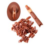 SMASOLO Kit d'Entraînement pour Nail Art 102 Pcs Modèle de Manucure Articulé Flexible Marron 100 Faux Ongles Outil Pratique pour S'Entraîner au Nail Art DIY et Perfectionner la Pose
