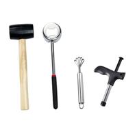 SMASOLO Kit Ouverture de Noix et Noix de Acier Inoxydable Outil Sécurisé à Surface Lisse pour Percer et Râper Fruits Maison et Boutique