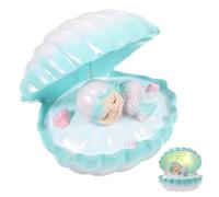 SMASOLO Lampe de Nuit LED Veilleuse Unique en Résine Forme Sirène Bleue Lampe Décorative de Chevet Compacte pour Chambre Lumière Chaude et Créative Objet D’Ambiance Cosy et Originale