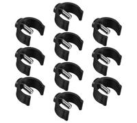 SMASOLO Lot de 10 Set de Goupilles de Fixation C pour Déambulateur et Canne, Clips en Plastique et Acier Robustes, Diamètre 25/28 Mm, Verrouillage Sécurisé, Accessoires pour Mobilité