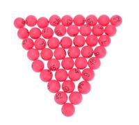 SMASOLO Lot de 100 Balles de Pong Numérotées 1-100 en Polypropylène Rouge 4 CM Balles de Tennis de Table Imprimées pour Décoration Fête Jeux de Divertissement et Beer Pong