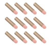 SMASOLO Lot de 12 Pinceaux Maquillage de Voyage Mini pour Estompeur et Rouge à Lèvres Manche Léger en Plastique pour Maquillage Précis en Déplacement