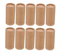 SMASOLO Lot De 15 Boîtes Cylindriques En Papier Kraft Naturel 50 Ml Pour Thé, Accessoires De Maison Multifonction, Rangement La Cuisine, Boîte à Thé Pratique, Emballage Présent Écologique