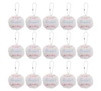 SMASOLO Lot de 15 Mini Porte-Clés Tennis en Peluche Blanc Pendentifs Sportifs pour Paquet et Clés Accessoires Originaux pour Fête de Tennis Souvenirs et Présents D’Équipe Décorations