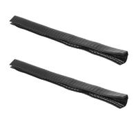 SMASOLO Lot de 2 Bandes Antichocs pour Skateboard 22 Cm, Rails de Protection en Caoutchouc Noir, Compatibles Longboard, Protection des Bords pour Skate Urbain et Figures en Rampe