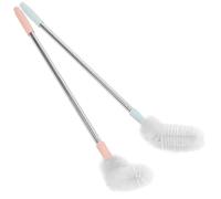 SMASOLO Lot de 2 Brosses à Bouteille Extra Longues pour Bonbonne d'eau d'un Gallon Brosse de Nettoyage 360° pour Seau et Bouteille d'eau Manche Long Couleur Couleur Aléatoire
