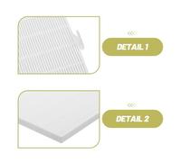 SMASOLO Lot de 2 Filtres Réutilisables et Lavables pour Aspirateur de Poussière D’Ongles Extraction Facile Compatible Dc-100B 10Mm Filtre Haute Efficacité pour Manucure et Collecteur