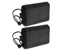 SMASOLO Lot de 2 Porte-Flèches en Plastique Léger et Étanche avec Couvercle Boîte de Rangement Moyenne pour Pointes de Flèches Organisateur Résistant à L’Humidité pour Tir à L’Arc et