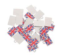 SMASOLO Lot De 25 Pendentifs Pendants Pour La Création De Bijoux Bracelets Breloques Drapeaux De Pays Breloques Pour Colliers Et Porte-Clés Royaume-Uni
