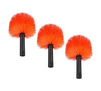 SMASOLO Lot De 3 Balais Anti-Araignées Têtes De Dépoussiérage Brosses Nettoyeurs De Toiles D'Araignée Outils De Nettoyage De La Maison Orange