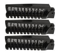 SMASOLO Lot De 3 Brosses à Cheveux De Voyage Pliables Antistatiques Petites Compactes Noires Pour Femmes, Garçons Et Filles Usage Itinérant