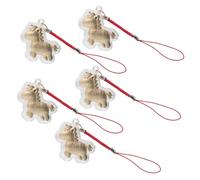 SMASOLO Lot de 5 Breloques Cheval pour Téléphone Portable - Pendentifs Légers en Alliage Solide - Accessoires pour Téléphone D’adolescente, Charme Téléphonique du Zodiaque, Porte-clés