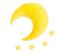 SMASOLO Lot de 5 Coussins Accessoires Photo pour -né en Jaune Coussin de Maintien Étoile et Lune pour Séance Photo Bébé Un Mois Décor Studio Naissance Bébé