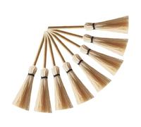 SMASOLO Lot de 8 Balais Miniatures en Paille pour Maison de Poupée, Mini Balai de Sorcière Halloween Décoratif, Accessoires Créatifs pour Loisirs et Décor Miniature, Taille Mini, Couleur