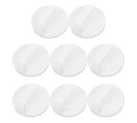 SMASOLO Lot de 8 Crochets Magnétiques Cuisine Blancs Ronds ABS Forte Adhérence Magnétique sans Perçage pour Porte-Manteaux Serviettes et Armoires Métalliques Organisation Pratique