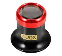 SMASOLO Lunettes Loupe Bijoutier Métal 20x Grossissement, Visière Tête Réglable, Outil Réparation Montres et Bijoux Précision Professionnelle