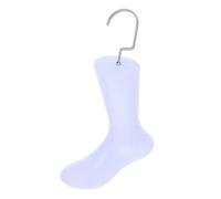 SMASOLO Mannequin de Pied avec Crochet Blanc pour Chaussettes et Bijoux Modèle Pied Garçon Fille Plastique Abs sans Couture et Portable pour Présentoirs et Expositions