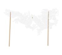 SMASOLO Marionnette Dragon Chinoise DIY Ombre Artisanale Décoration Traditionnelle pour Spectacle et Fête du Nouvel an Créatif Main pour Adultes et Garçon Fille