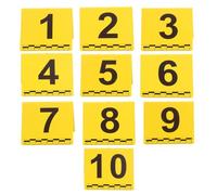 SMASOLO Marqueurs de Preuve à L’échelle Règle Graduée 10 Pièces, Plaques D'identification des Preuves Numérotées 1-10, Matériau Robuste pour Scène de Crime, Jeu D’enquête et Fête