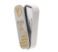 SMASOLO Mezuzah Case Holder For Doorway Jewish Home Decoration With Finish And Quick Installation Symbolic Blessing Scroll Holder For Living Bedroom Porch