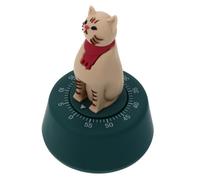 SMASOLO Minuteur Cuisine Mécanique Chat Cartoon sans Pile Plastique Minuteur de Cuisine Manuel pour Cuisson Étude Gestion