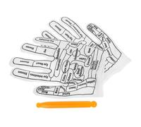 SMASOLO Moufles de Massage Mains Élastiques Réflexologie Acupression avec Bâton Portable Détente Relaxation Usage Maison Voyage Amélioration Circulation Énergétique Femme Homme