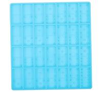 SMASOLO Moule à Domino Silicone pour Diy Moule Flexible et Durable pour Création de Dominos Résine Époxy Matériau Pratique et Élastique pour Bricolage