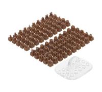 SMASOLO Moule à Tampons Alphabet et Chiffres pour Argile 2 Jeux DIY en Céramique Couleur Café Outil de Gaufrage pour Pâte Polymère, Pâte à Modeler, Fondant et Loisirs Couleur Aléatoire