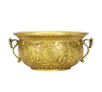 SMASOLO Ornement Corne d'Abondance en Cuivre 12 CM, Décoration de Fête et Bureau, Accessoire Maison Symbolique de Richesse et Prospérité, Présent Charmant pour Festival et Anniversaire